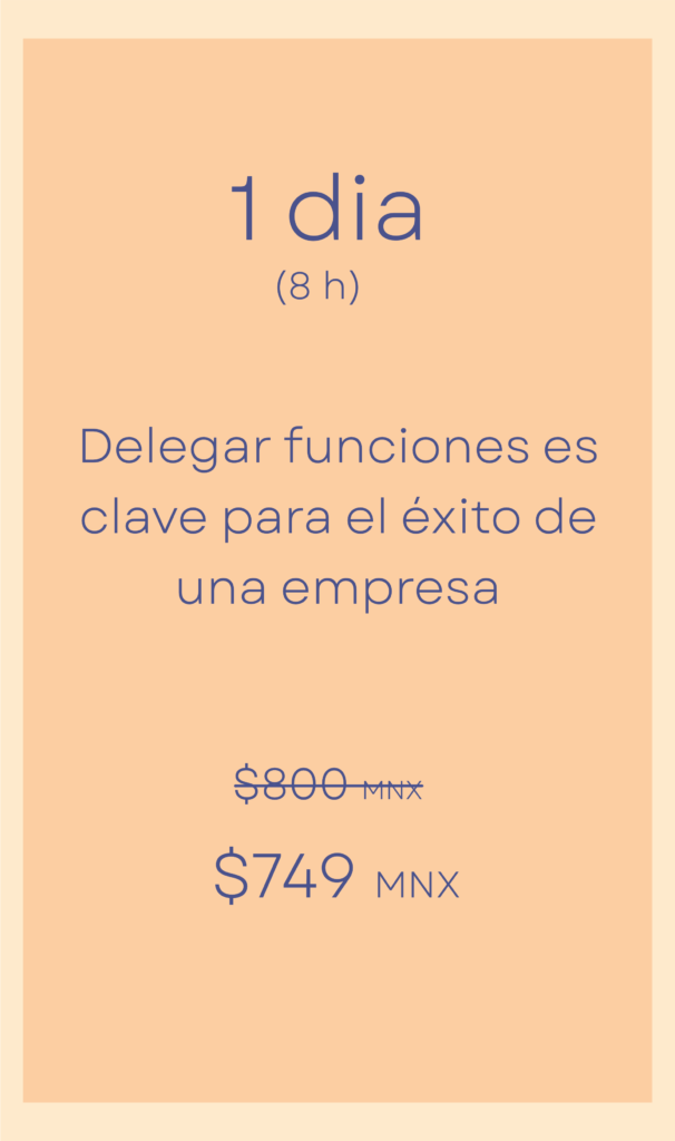 Plan de asistencia virtual de 1 día. Delegar funciones es clave para el éxito de una empresa.